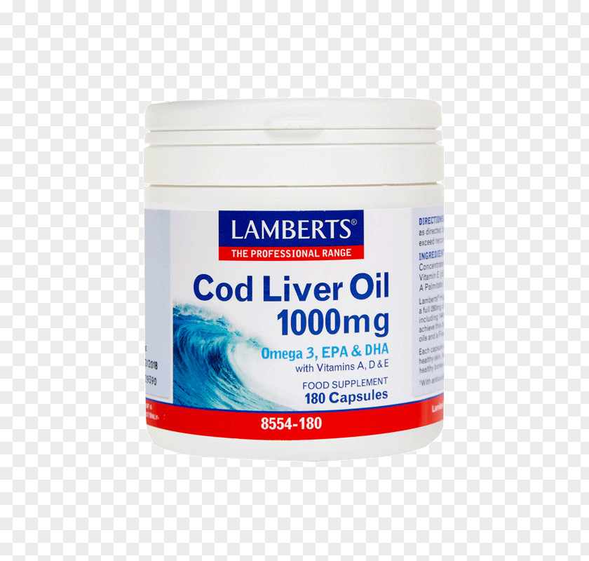 Cod Liver Oil Dietary Supplement Lamberts Mg Acid Gras Omega-3 Capsule PNG