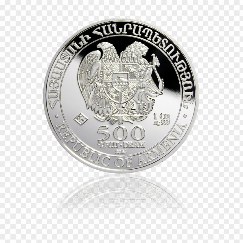 Coin Silver Central Bank Of Republic Armenia Bullion PNG