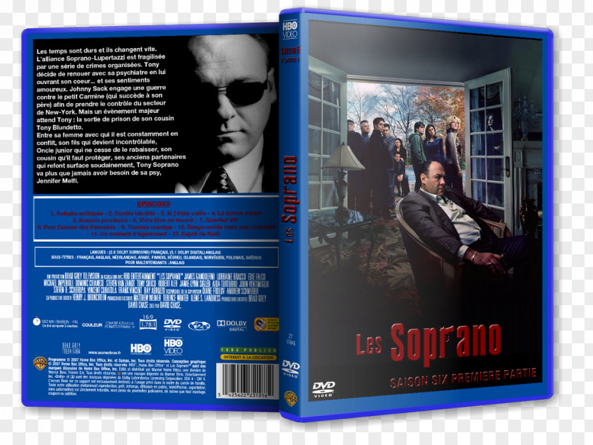 Dvd James Gandolfini The Sopranos Season 6 Television Show Advertising PNG