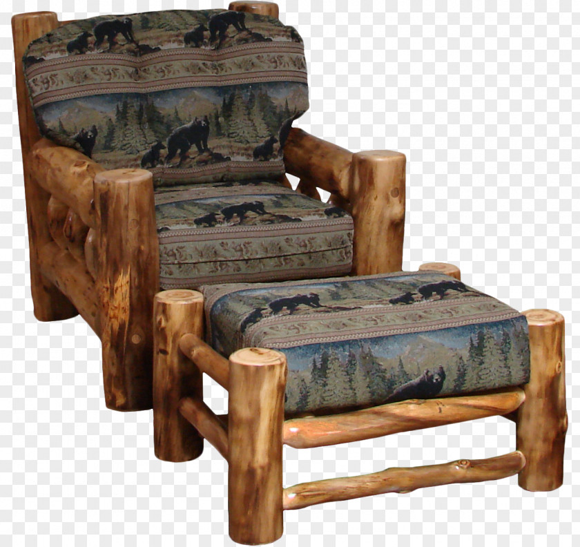 Log Furniture Table Foot Rests Eames Lounge Chair Couch PNG