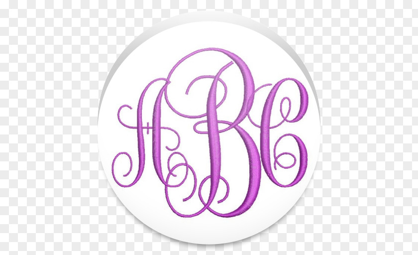 Machine Embroidery Monogram Sewing Font PNG