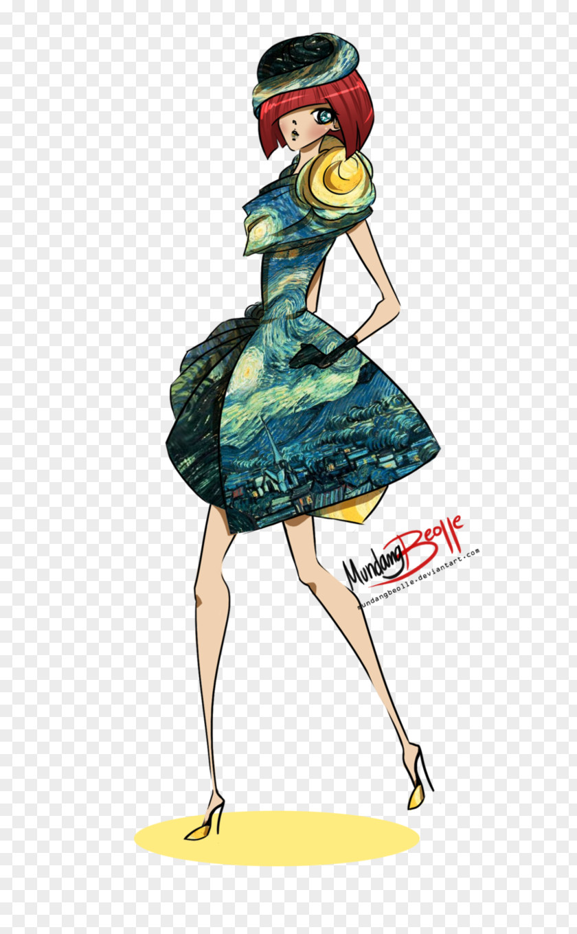 Mostra Van Gogh Vicenza The Raven Fashion Illustration Design PNG