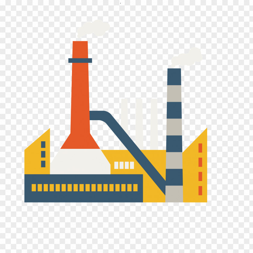 Vector Cartoon Coal Power Plant Petrochemical Factory Industry Business PNG