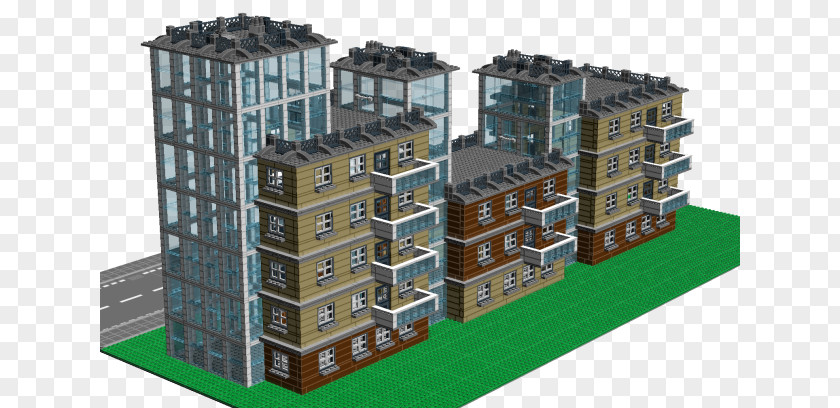Lego Apartment Building Balcony LEGO Digital Designer PNG