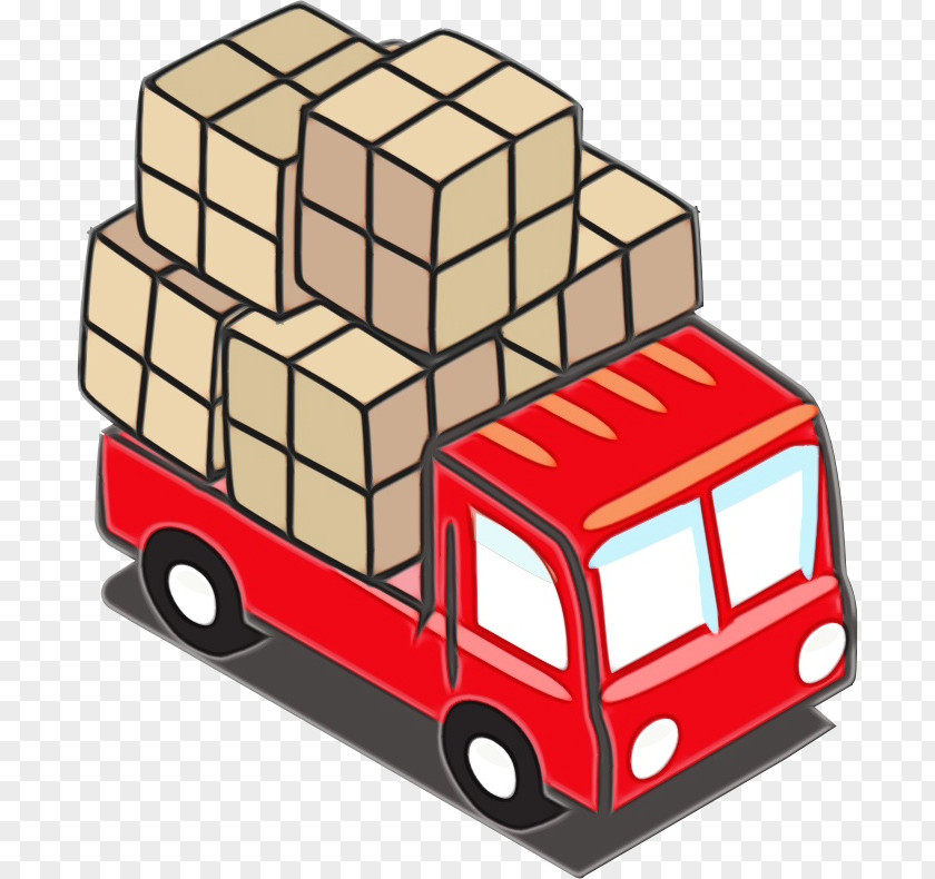 Model Car Package Delivery Ship Cartoon PNG