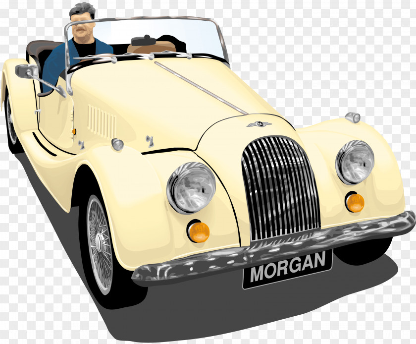 Car Antique Morgan +4 Plus 8 Sports PNG