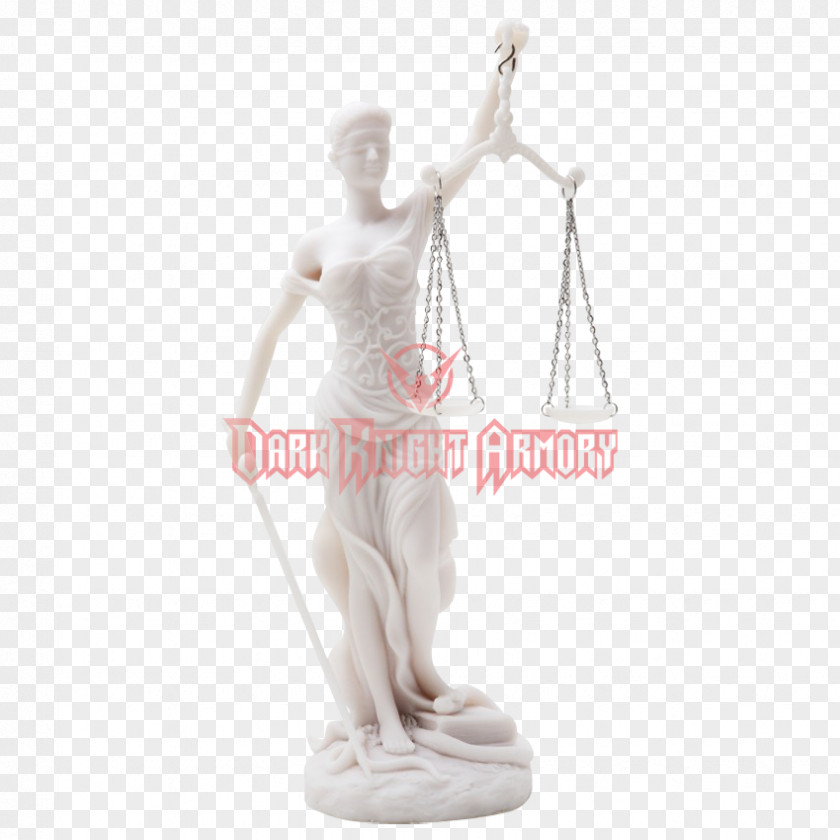 JUSTICE LADY Statue Figurine Classical Sculpture Stone Carving PNG