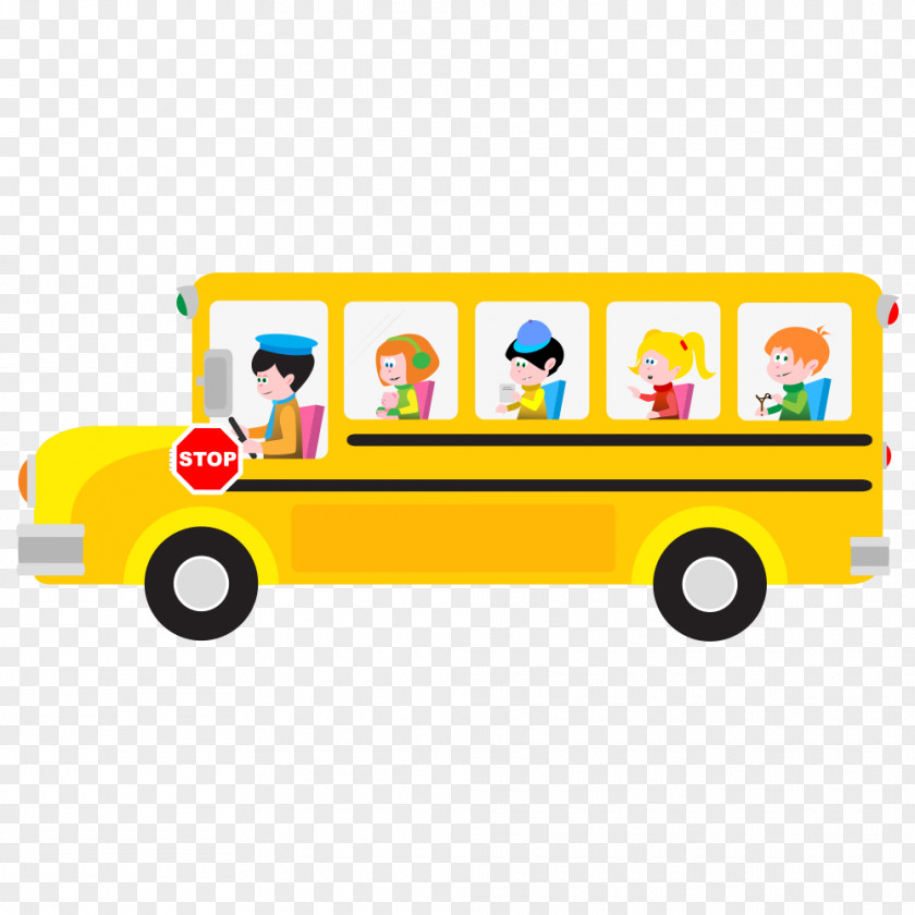 School Bus Cartoon Clip Art PNG