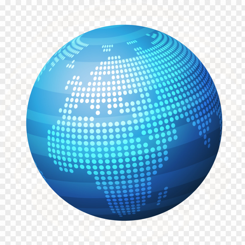 Blue Science Vessels Globe World Icon PNG