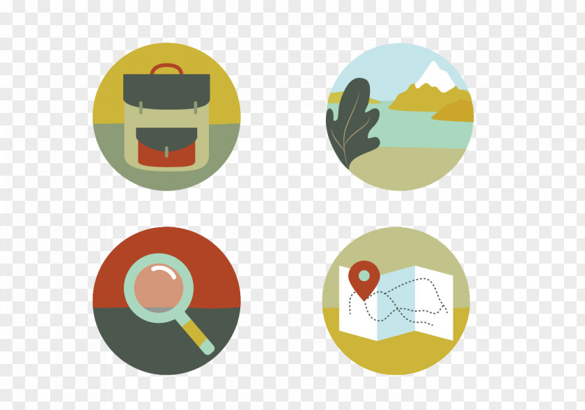 Cartoon Travel Icon PNG