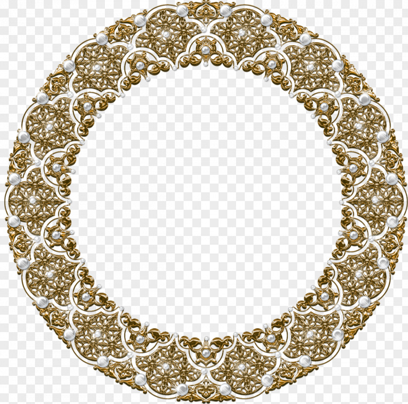 Circle Ornament Picture Frames PNG