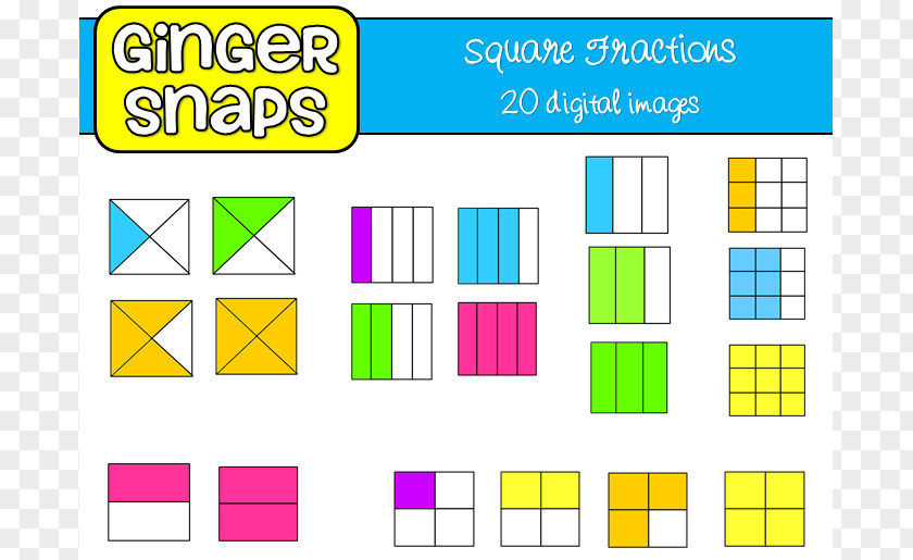 Fraction Cliparts Square Mathematics Clip Art PNG