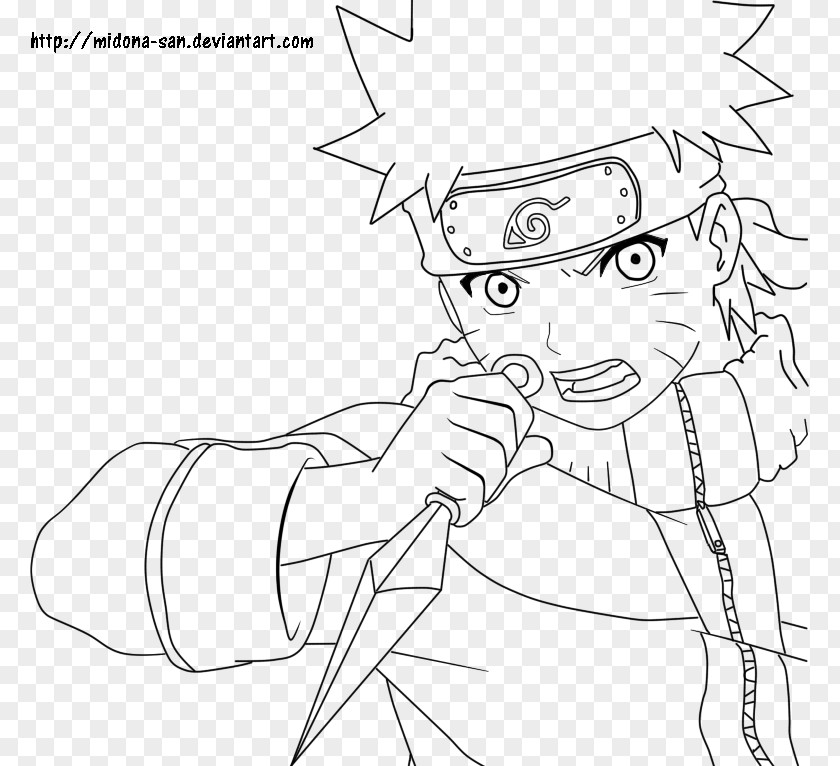 Lineart Naruto /m/02csf Line Art Drawing Finger Human Behavior PNG