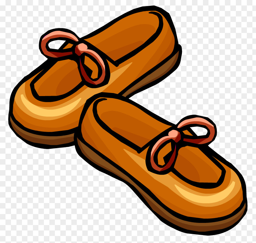 Cartoon Shoes Club Penguin Dress Shoe Footwear Clip Art PNG