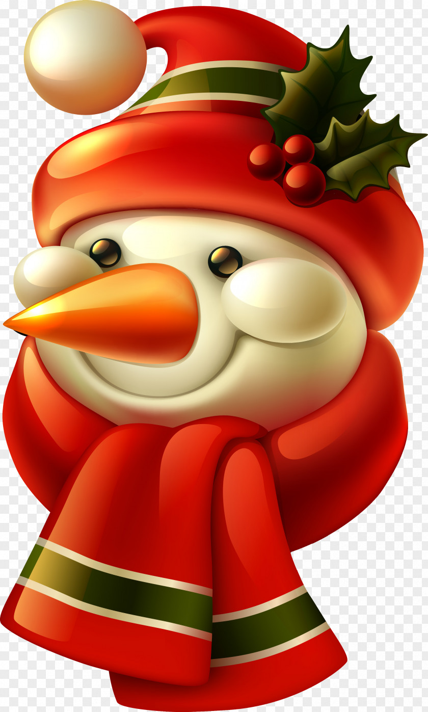 Snowman Santa Claus Candy Cane Christmas Holiday Gift PNG