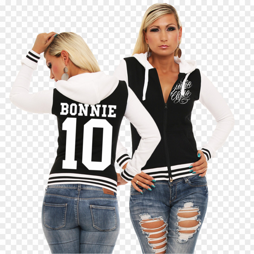 Bonnie And Clyde T-shirt Jacket Woman Shoulder Hood PNG