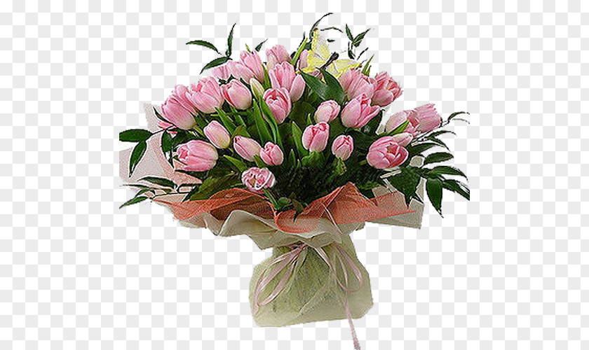 Bouquet Of Pink Tulips Tulip Flower Rose Floraria Rosalia White PNG