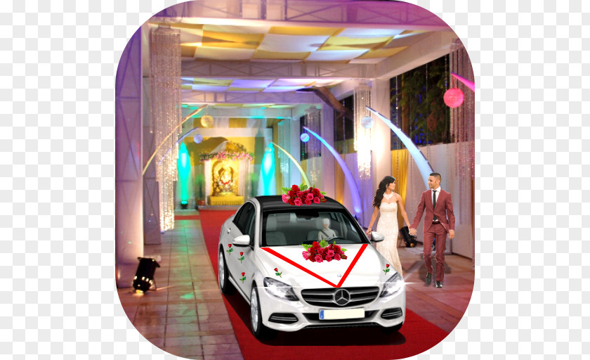 Car Bridal Wedding City Traffic Racer Driving Luxury Vehicle PNG
