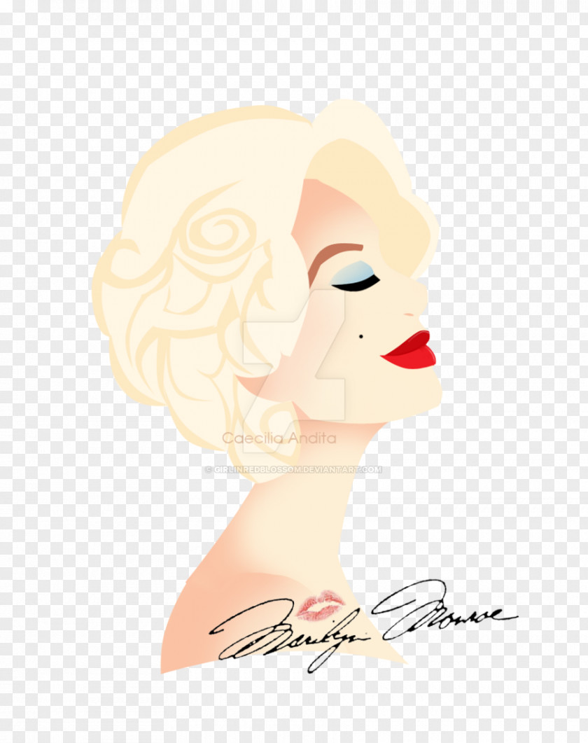 Marilyn Monroe Facial Expression Cheek Arm Finger PNG