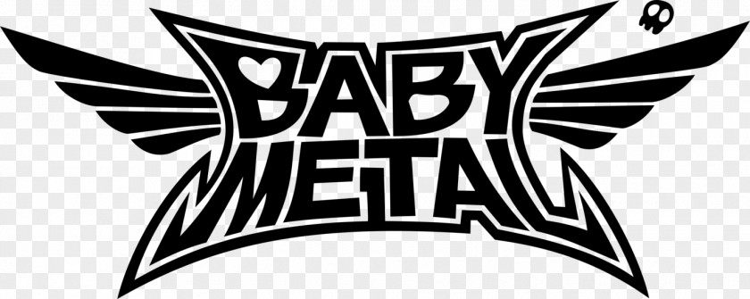 Metal Band BABYMETAL Logo Decal Live At Budokan: Black Night Distortion PNG