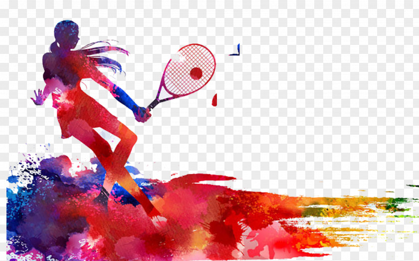 Painted Girls Tennis Sport Football Pitch PNG