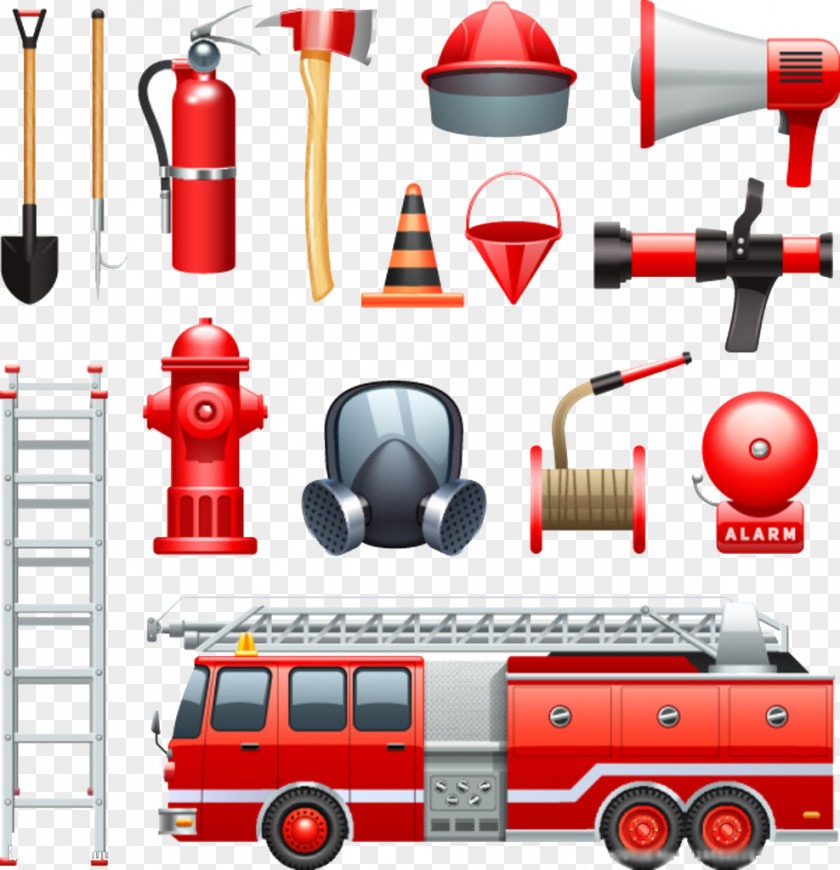 Red Fire Tools Firefighter Firefighting Royalty-free PNG