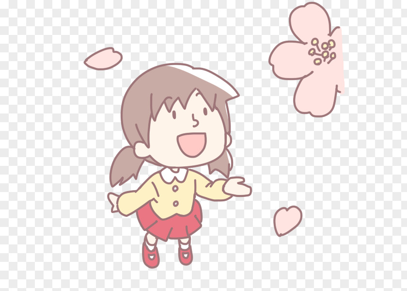 Cherry Blossom Woman 定期考査 Clip Art PNG
