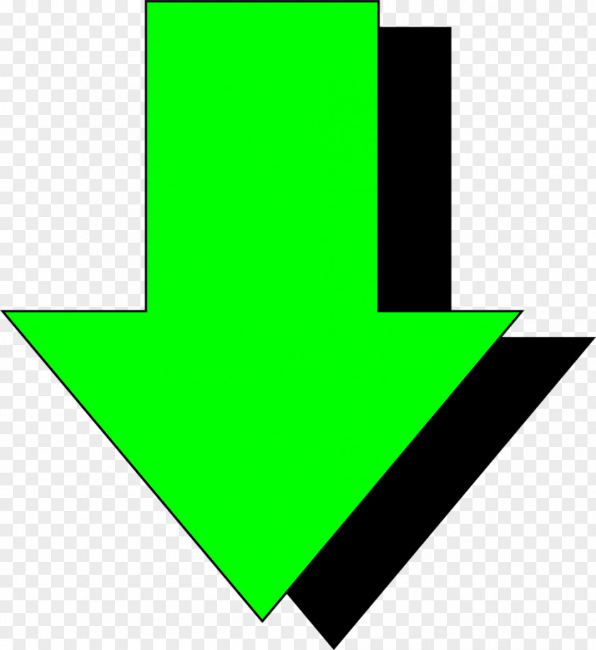 Down Arrow Green Clip Art PNG
