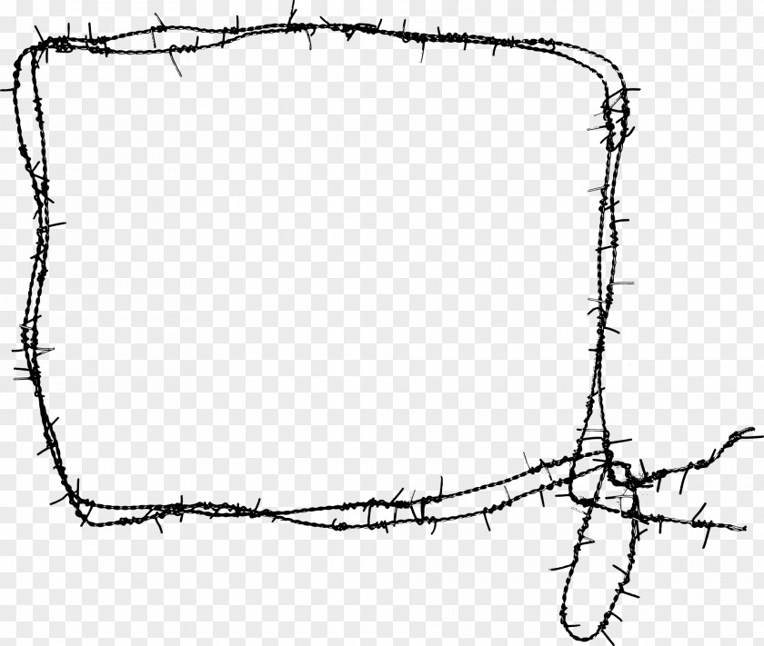 Fence Barbed Wire Picture Frames PNG