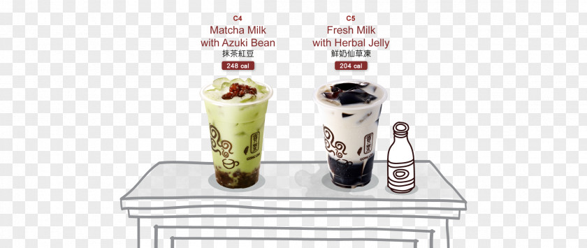 Gong Cha Food Table-glass PNG