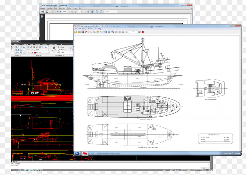 Layout Naval Architecture Engineering PNG