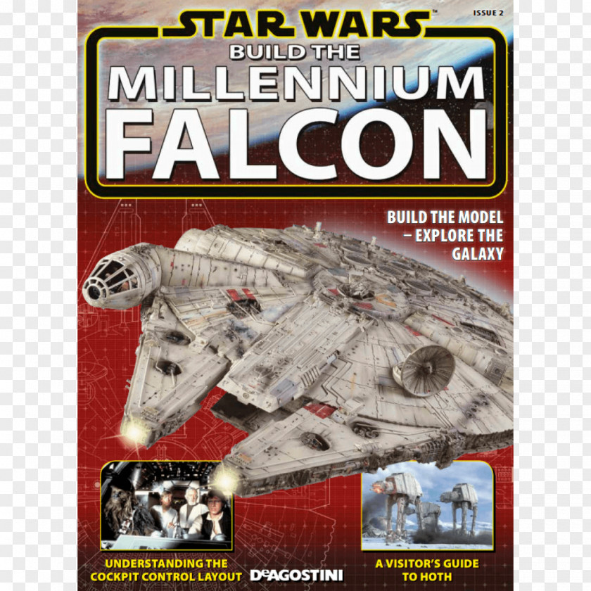 Millennium Falcon Star Wars Han Solo Partwork Magazine PNG