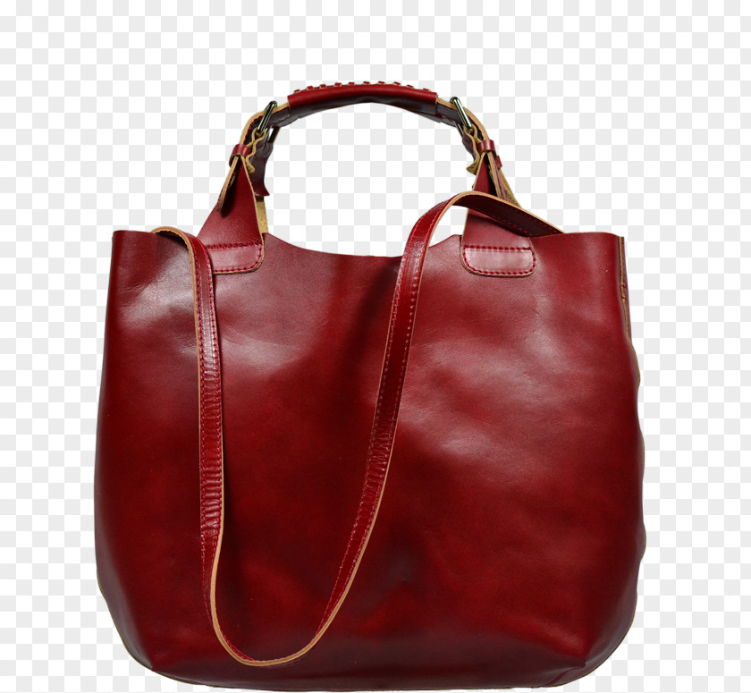 Novak Hobo Bag Handbag Leather Red Tote PNG