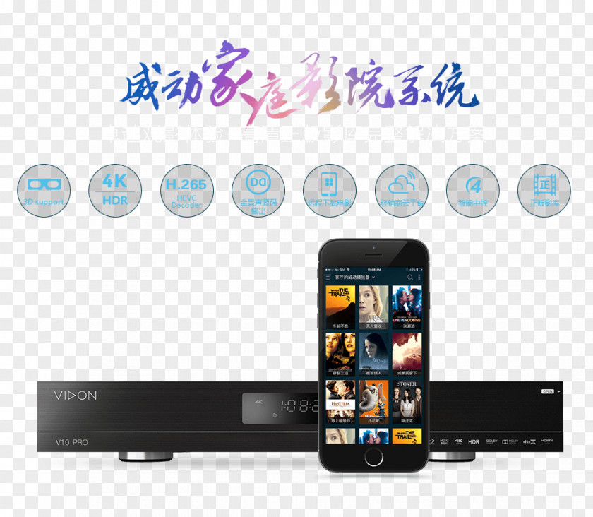 Smartphone Home Theater Systems Multimedia Portable Media Player PNG
