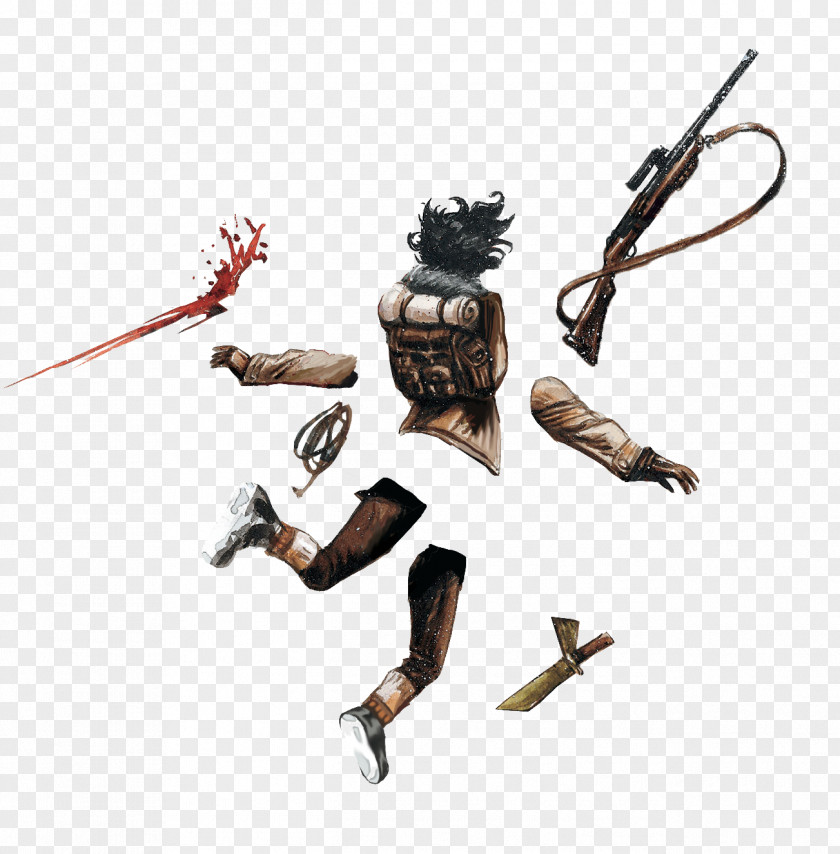 Bloody Parts Ranged Weapon PNG