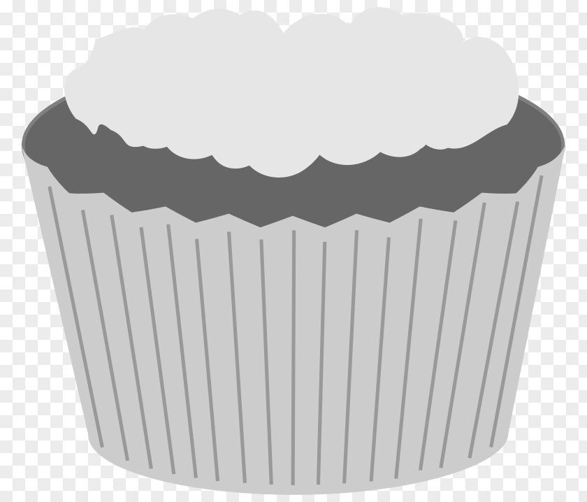 Cake Cupcake Muffin Grey Clip Art PNG