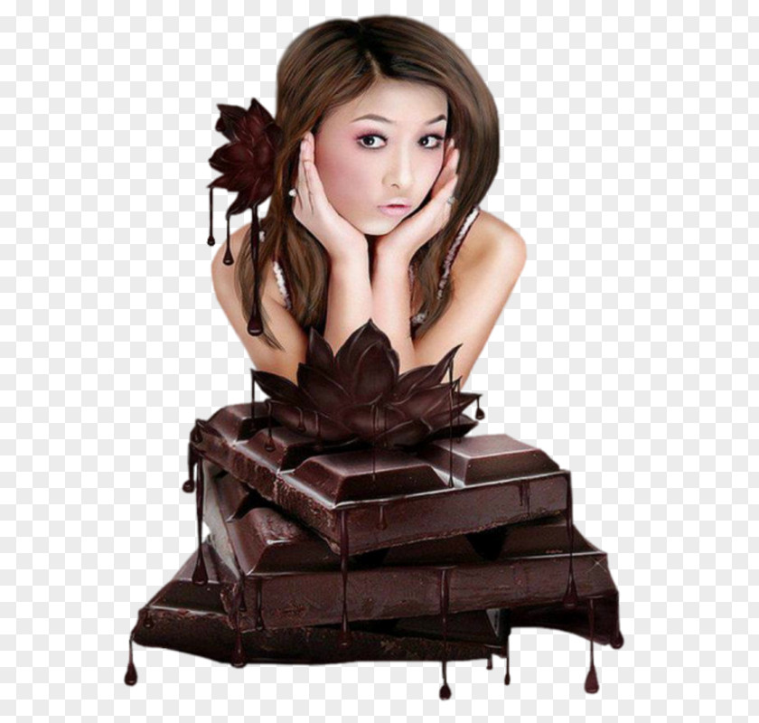 Chocolate Milk Woman Humour Dessert PNG