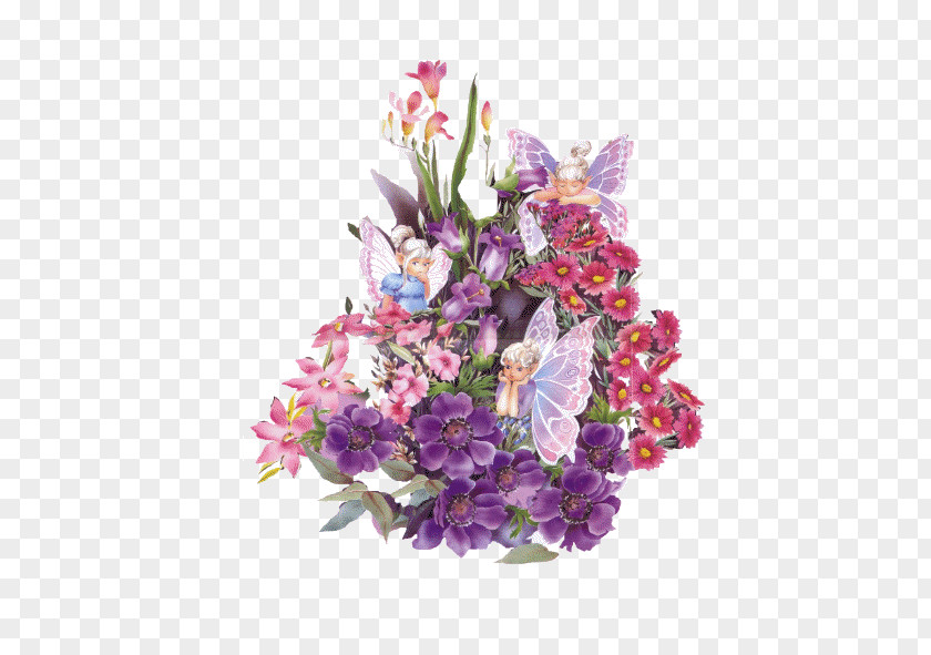 Flowers And Butterfly Fairy Flower Animation PNG