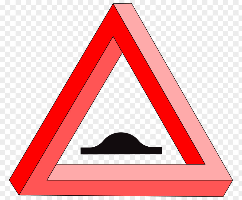 Hump Bridge Sign Paradox Humour Penrose Triangle Clip Art PNG
