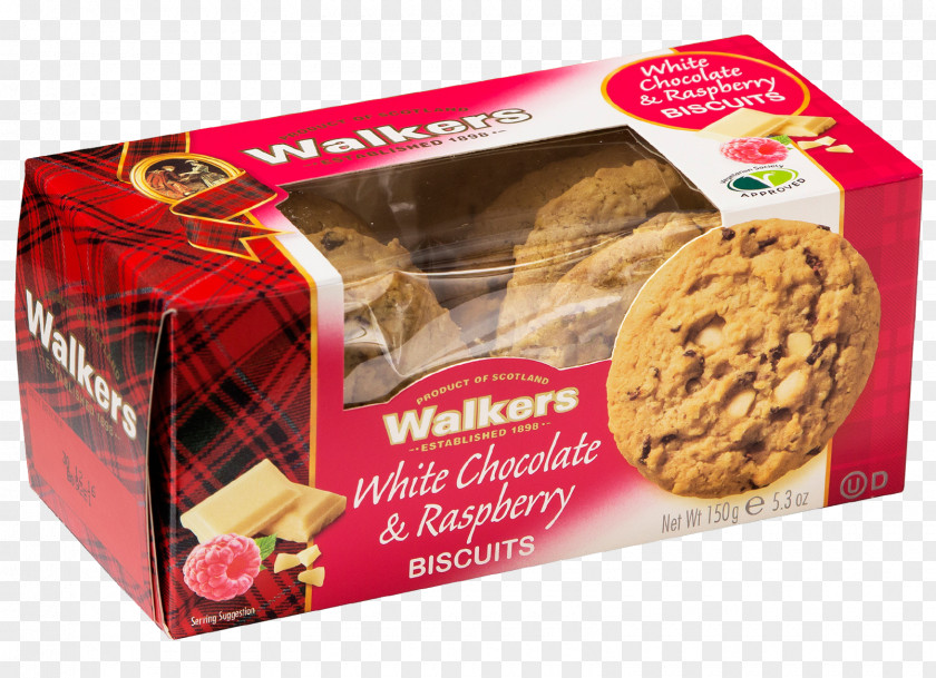 Raspberry White Chocolate Biscuits Walkers Shortbread Cookie M PNG