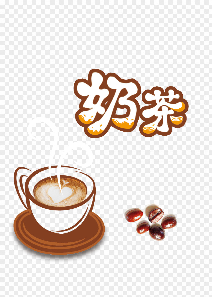 Tea Coffee Beans Milk Packaging And Labeling PNG