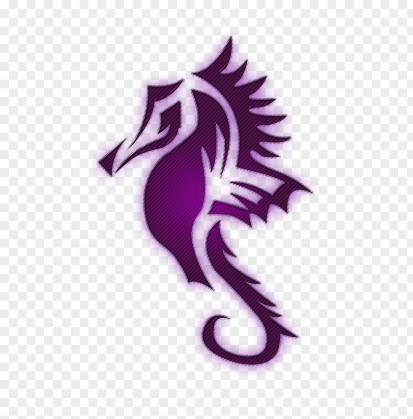 Color Purple Seahorse Font Text Messaging PNG