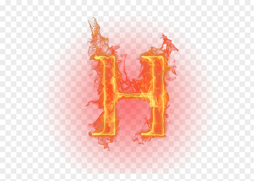 Fire Flame Letter Light PNG