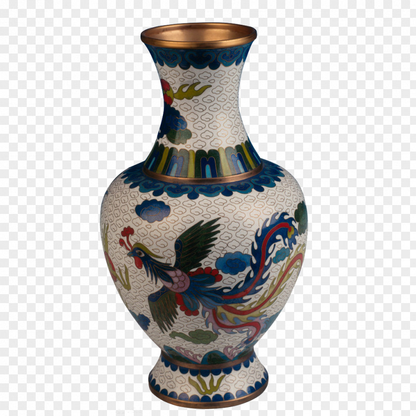 Phoenix Vase Porcelain Blue And White Pottery Ceramic Glaze PNG