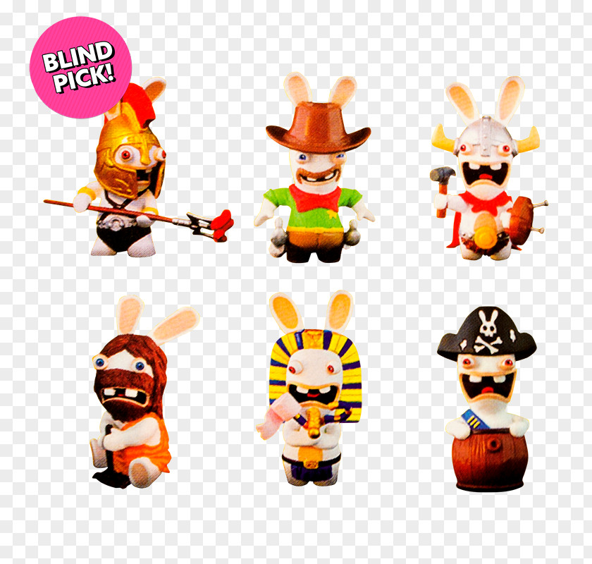 Raving Rabbids Figurine Food Animal Animated Cartoon PNG