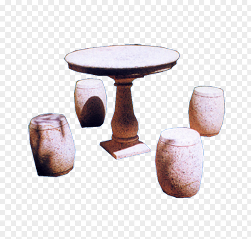 Stone Table Material Bench Stool PNG
