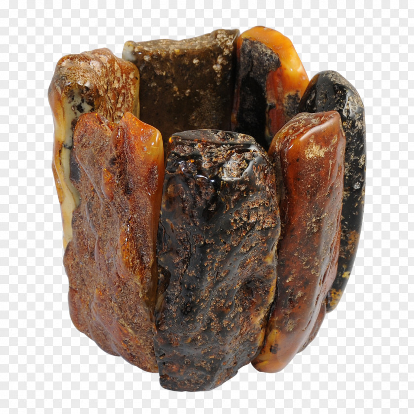 Amber Baltic Mineral Ring Bracelet PNG