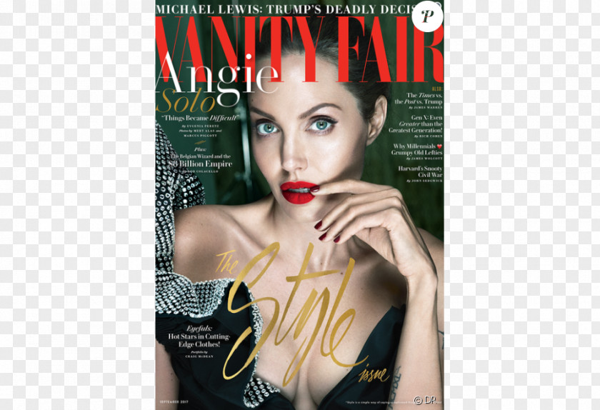 Angelina Jolie First They Killed My Father Vanity Fair Bell's Palsy Divorce PNG