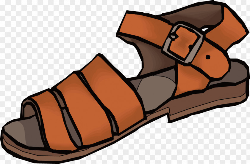 Vector Brown Sandals Shoe Sandal PNG