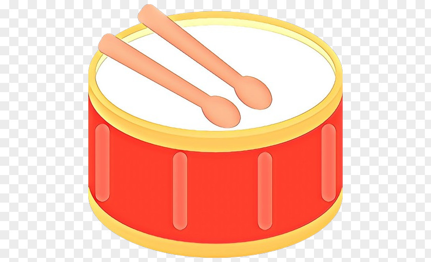 Drum Musical Instrument Yellow Background PNG